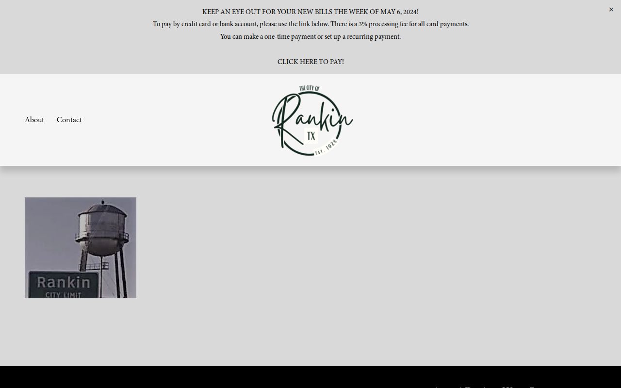 Rankin criminal record check source on the official city homepage