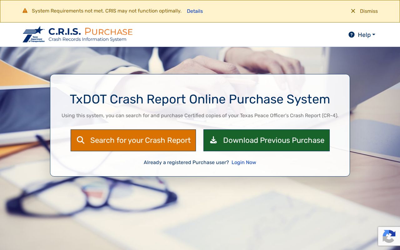 TxDOT crash report search related to Upton County arrest and incident records